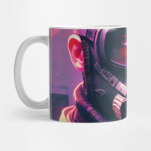 Abstract Cyberpunk Man Mug